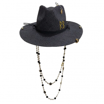 Persönliches Design Sommer Strohhut DIY handgemachte Hut Perlenkette Jazz Hut Sonnenhut neuer Brief Hut Strandhut weiblicher Sombrero