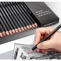 14 teile/satz profession elle Zeichnung skizzieren Bleistift set, Kunst stifte Graphit Schattierung stifte für Skizze Anfänger & Pro Künstler