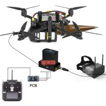 Optische Faser mit Bodenstation, Flugentfernung 2 km, 3 km, 5 km, 10 km, Glasfaser, in den Himmel gesicht, für FPV-Drohnenzubehör