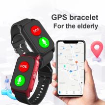 Reloj inteligente con posicionamiento GPS para personas mayores, reloj inteligente resistente al agua con alarma de caída en espera a largo plazo, Monitor de ritmo cardíaco y salud, llamada SOS
