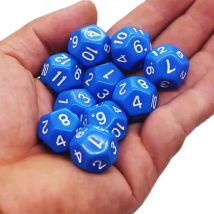 60/30PCS Math Manipulatives Number Counting Cubes For Kids Learning Resources Toys 12 Sided Dice For Classroom Teaching Supplies