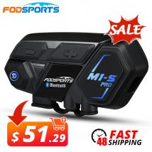 Fodsports M1-S Pro intercomunicador moto Helm Bluetooth Headset Intercom Motorrad für 8-Fahrer