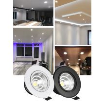 Dimmable COB Spot led Downlight it Silver White Black Profile mini 3W 5W 7W 12W Recessed spot light home Indoor New Design