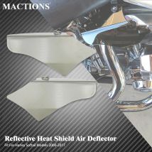 Deflector de calor de aire para motocicleta, Protector de sillín, Deflector de aire reflectante para Harley Softail Fat Boy Slim FLS FXCW 2000-17