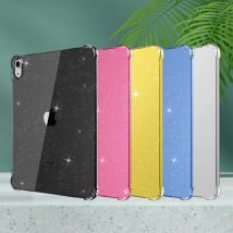 Für iPad Mini Air Pro 8.3 9.7 10.2 10.9 11 11th 10th 9th 8th Generation Schimmernde, glitzernde, weiche TPU-Silikonhülle + Glitzer