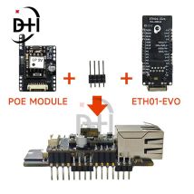 WT32-ETH01-EVO Onboard ESP32-C3 Entwicklungsboard mit Ethernet WIFI Bluetooth 3-in-1 IoT Gateway Praktisches Modul mit POE