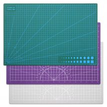 A3-Schneidematte 17,71 x 11,81 Zoll, doppelseitige PVC-Platte zum Nähen, Quilten, Papier- und Tonkunstprojekte – Schreibtischschutz