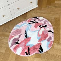 Traum Moos getuftet Teppich rosa Grill Zimmer Anti-Rutsch-Trippy Schlafzimmer handgemachte Beflockung Teppich Teppich Wohnzimmer Eingang Teppich Wohnkultur