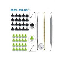 1Set Dental Resin Filling Kit Molding Tools Veneer Foam Pads Composite Resin Spatula Handle Kit Quick Dentistry Instruments