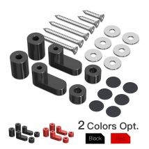 BEVINSEE Kit riser spoiler ala posteriore in alluminio per Ford Fiesta Mk7 Per Ford Fiesta Mk8 Fiesta ST-Line/ST Per Ford Fiesta ST 2017+