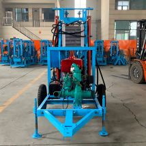 Customized Free shipping deep farm borewell drill 250m borehole water wells drilling rigs machines