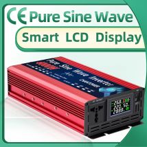 Inwerter sinusoidalny 12V 220V 24V 110V 1000W 1600W 3000W 4000W 5000W DC na AC Przenośny konwerter mocy Samochodowy inwerter solarny