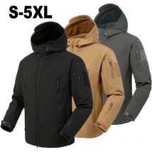 Męskie jesienne zimowe SoftShell polarowe wodoodporne kurtki męskie płaszcze z kapturem wędkarstwo piesze wycieczki Camping wspinaczka spodnie narciarskie spodnie