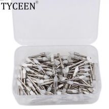 100pcs/box Dental Nylon Polieren Prophy Pinsel Spitzen Kopf Zahnarzt Polieren Tasse für Contra Winkel Einweg Weiß Polierer
