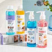 TUZ Körpermassageöl zur Entspannung, Vitamin C, Pflege trockener Haut, spendet Feuchtigkeit, nährt, glattes Körperöl für Männer und Frauen, 200 ml/7,0 fl.oz