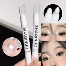 Highlighter Glanz Lidschatten Bleistift Doppel Ende Perlen Helle Flash Lidschatten Stick Anti Schweiß Lange Hohe Farbe Lidschatten Make-Up