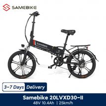 SAMEBIKE 20LVXD30-II Bici elettrica pieghevole da 20" ebike con batteria rimovibile da 48V 10,4Ah