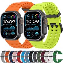 Cinturino oceano per cinturino Apple Watch Ultra 3/2 49mm serie 11 10 46mm cinturino sportivo cinturino iWatch 9 8 7 6 5 SE 45mm 44mm Correa