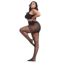 7pcs/lot 20D Tights Ultra-thin Women Plus Size Tights Large Size 120kg Pantyhose Sexy Super Elastic Queen Size Nylon Pantyhose