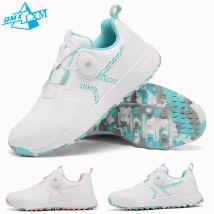LiXingMing Golf Schuhe Frauen Rosa Professionelle Wasserdichte Spikeless Golf Sport Schuhe Outdoor Training Golf Walking Turnschuhe