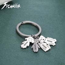 Child Mother Day Gift Kid Personalized Keychain Custom Name Key Chain Boy Girl for Women Men Couple Family Mom Dad Baby Jewelry