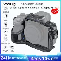 Kit gabbia SmallRig "Rhinoceros" per Sony Alpha 7R V / A7 IV / A7S III con morsetto per cavo con piastra a sgancio rapido per Arca-Swiss -4308