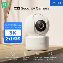 IMILAB C22 3K Telecamera IP per interni Rilevazione Monitor per visione notturna a colori per neonati/animali domestici Audio bidirezionale Wi-Fi6 Potente algoritmo AI Bianco
