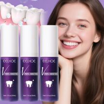 1pcs/3pcs/5pcs Teeth Whitening Purple Toothpaste Oral Hygiene Cleaning Dental Bleaching Tools Fresh Breath Dentistry Teeth Care
