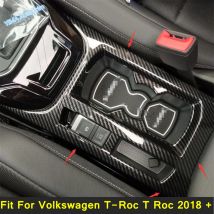 Auto Styling Konsole Zentrale Vorne Wasser Tasse Halter Panel Abdeckung Trim Für Volkswagen T-Roc T Roc 2018 - 2025 innen Zubehör