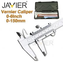 Hochpräziser 0,02mm/0.001 "Edelstahl-Messschieber 0-6 Zoll/0-150mm manueller Bremssattel langlebiges Messschieber-Messwerk zeug