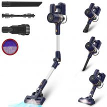 Aspiradora de palo inalámbrico N7, 35kPa, Cartucho de polvo de 1,2 L, batería extraíble, hasta 55 minutos de tiempo de funcionamiento, mano 6 en 1