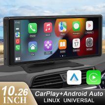 10,26-calowe lusterko samochodowe Radio Multimedialny odtwarzacz wideo Uniwersalny bezprzewodowy ekran Carplay Android Auto z Bluetooth AUX USB
