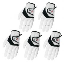5 Pcs Golf Gloves Men Leather Palm Left Right Hand Rain Grip Wear Resistant Flexible Comfortable Drop Shipping