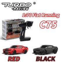 NEUE Turbo Racing 1:76 C74 C75 Flache Laufspielzeuge auf der Straße RC-Autoradio Vollproportionales ferngesteuertes Spielzeug für Kinder und Erwachsene