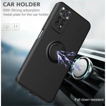 Custodia morbida per telefono per Redmi Note 12 Pro 11 10 S 9S 9 Supporto per anello in silicone liquido Cover posteriore antiurto per Xiaomi 11T 12T Pro Lite