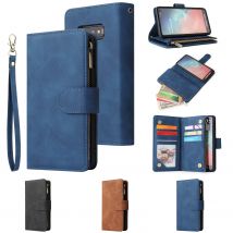 Reiß verschluss tasche Brieftasche mehrere Karten fächer stehen Telefon abdeckung für Samsung Galaxy A90 A80 A82/Quantum 2 A72 A71 A70 A60 A52 A51 5g