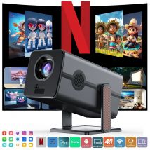 Digitaler Projektor 1080P HD Unterstützung 4k Projektoren Smart Voice Fernbedienung Android Wifi Bluetooth Plus Konsole Tragbare Projektor