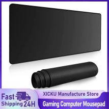 Mauspad, groß, 800 x 300 x 4 mm, mit langlebigen genähten Kanten, rutschfeste Gummiunterseite, Tastaturmatte für Zuhause, Büro, Gaming, Arbeit