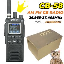 NEUE QYT 27MHz CB-58 Radio Standard Handheld 40 Kanal AM/FM CB Radio(4W handheld Walkie Talkie)