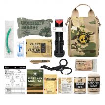 Rhino Rescue IFAK Pouch Trauma Kit Frist Aid Kit Tactical Survival Outdoor Bag Emergency  For Camping Medical Kit