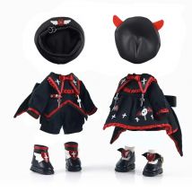 Ob11 Kleidung Dark Devil Angel Hut Mantel Hose Kleid Set Schuhe für P9, YMY, Ufdoll, GSC, 1/12BJD, Obitsu11 Puppe Zubehör Geschenk