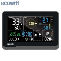 Ecowitt WS3900 Wi-Fi-Wetterstationempfänger, 7,5-Zoll-LCD-Farbdisplaykonsole, unterstützt IoT-Geräte WFC01 und AC1100