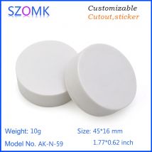 1 Stück 46 * 16 weißes ABS-Kunststoff-Rundform-Basisgehäuse Linn-Anschlussgehäuse Ultraschallschweißgerät