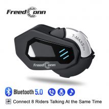 FreedConn Wireless Helmet Headset Motorcycle Intercom Bluetooth Music FM Waterproof Moto headphones intercumonicators Earphone