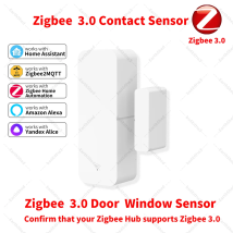 Zigbee 3.0 Sensore porta Sensore finestra Sensore contatto Hub Zigbee Richiesto lavoro con Assistente domestico Yandex Alexa ZHA Zigbee2MQTT