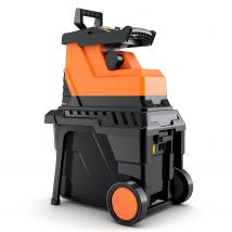 DOVAMAN Wood Shredder, 2500W Brushless, Low Noise, 8-Tooth Blade, Shreds Dry Branches up to 40mm, 55L Box, Overload Protection