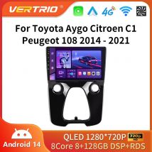 Android16 For Peugeot 108 For Toyota Aygo B40 2014-2021 Car Radio Multimedia Video Player Navigation Stereo GPS 2din Carplay DSP