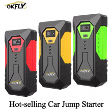 GKFLY 3000A Avviamento per auto 59.2Wh Accumulatori e caricabatterie di riserva portatile Dispositivo di avviamento di emergenza Batteria per auto Booster Buster per benzina diesel