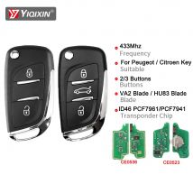 Autos chl üssel für Peugeot Teilne 307 433 0536 s für Citroen C2 C3 C4 C5 C6 MHz fragen Ce0523/Hu83/Va2 Klinge