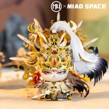 MU Emperor Miao 3D-Metallpuzzle, DIY-Puzzlespielzeug, Desktop-Bürodekoration, stressabbauend, farbenfrohes Geschenk für Freundin